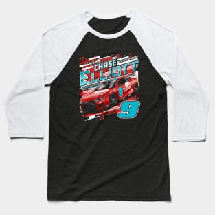 Chase Elliott Black LLumar Car Baseball T-Shirt